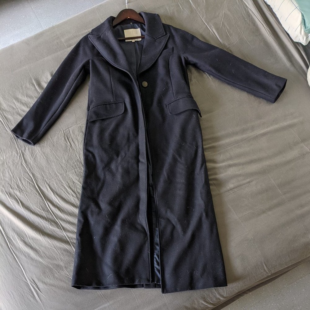Opening Ceremony Long Wool Single Button Coat Size XS